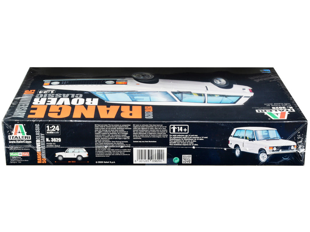 Skill 3 Model Kit Land Rover Range Rover Classic 50th Anniversary 1/24 Scale Model by Italeri-2