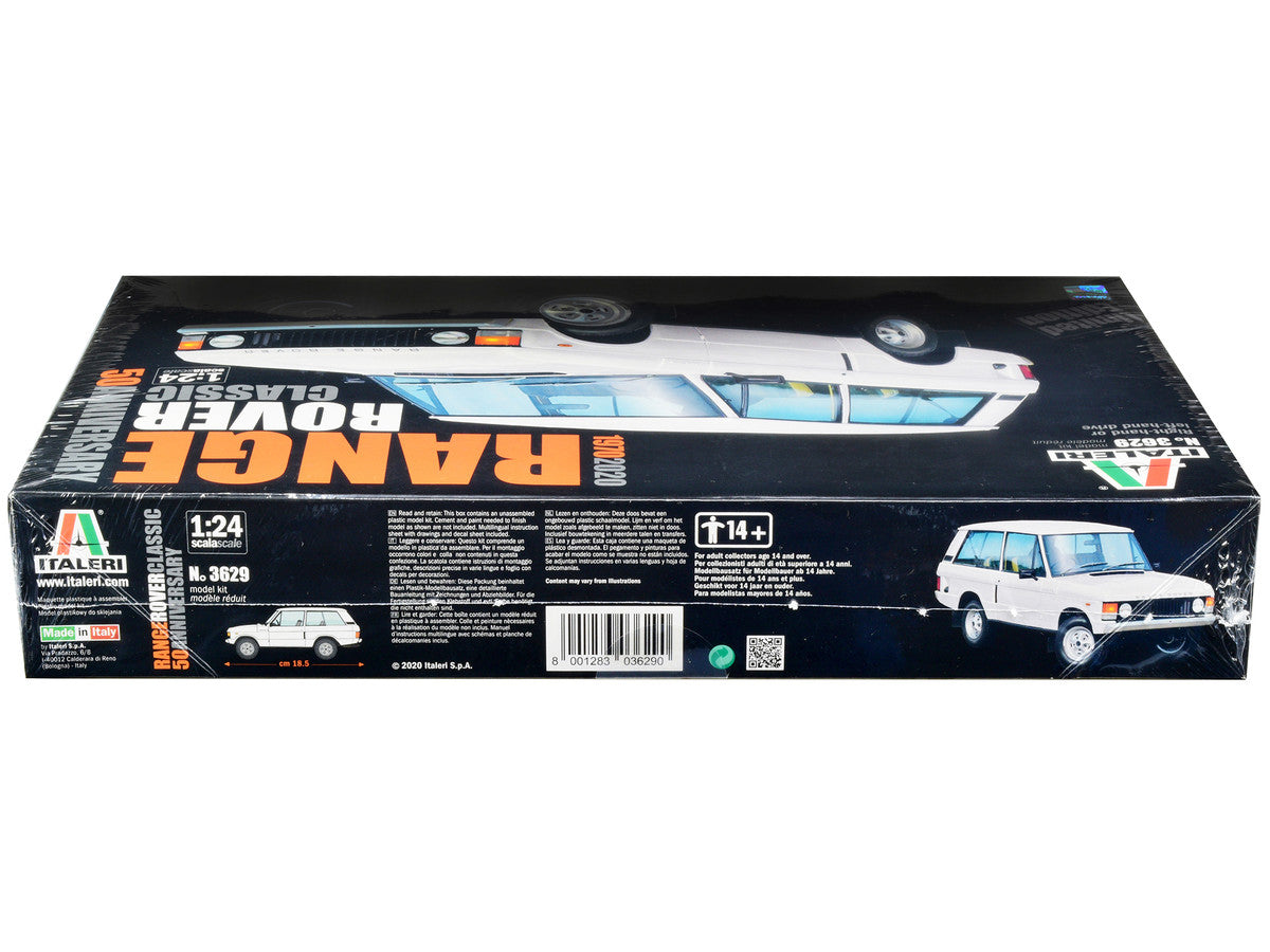 Skill 3 Model Kit Land Rover Range Rover Classic 50th Anniversary 1/24 Scale Model by Italeri-2