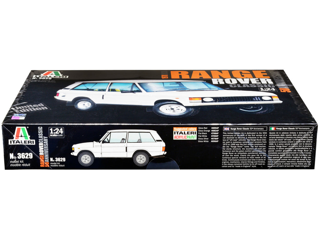Skill 3 Model Kit Land Rover Range Rover Classic 50th Anniversary 1/24 Scale Model by Italeri-1