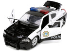 2006 Dodge Charger Police Black and White "Policia Civil" "Fast & Furious" Series 1/24 Diecast Model Car by Jada-1