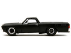 1967 Chevrolet El Camino Matt Black "Fast & Furious" Series 1/32 Diecast Model Car by Jada-3