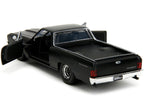 1967 Chevrolet El Camino Matt Black "Fast & Furious" Series 1/32 Diecast Model Car by Jada-0