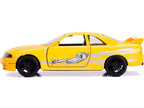 Leon's Nissan Skyline GT-R (BCNR33) Yellow Metallic with Graphics "Fast & Furious" Series 1/32 Diecast Model Car by Jada-0