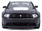 2012 Ford Mustang Boss 302 Matt Black and White 1/24 Diecast Model Car by Maisto-2