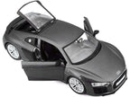 Audi R8 V10 Plus Gray Metallic "Special Edition" 1/24 Diecast Model Car by Maisto-2