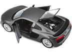 Audi R8 V10 Plus Gray Metallic "Special Edition" 1/24 Diecast Model Car by Maisto-1
