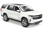 2021 Chevrolet Tahoe White with Sunroof "Special Edition" 1/26 Diecast Model Car by Maisto-1