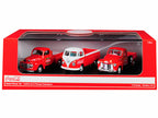 "Classic Pickups" Gift Set of 3 Pickup Trucks "Coca Cola" 1/72 Diecast Model Cars by Motorcity Classics