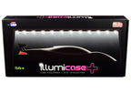 Black Collectible Display Show Case Illumicase+ with LED Lights and Mirror Base and Back for 1/64 1/43 1/32 1/24 1/18 Scale Models by Illumibox-0