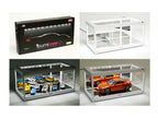 White Collectible Display Show Case Illumicase+ with LED Lights and Mirror Base and Back for 1/64 1/43 1/32 1/24 1/18 Scale Models by Illumibox-1