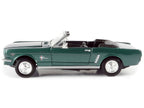 1964 1/2 Ford Mustang Convertible Green Metallic 1/24 Diecast Model Car by Motormax-2