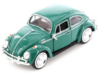 1966 Volkswagen Beetle Green 1/24 Diecast Model Car by Motormax