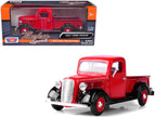 1937 Ford Pickup Truck Red and Black 1/24 Diecast Model Car by Motormax-2