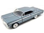 1964 Chevrolet Impala Blue 1/24 Diecast Model Car by Motormax-2