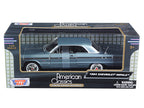 1964 Chevrolet Impala Blue 1/24 Diecast Model Car by Motormax-1