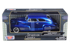 1948 Chevrolet Aerosedan Fleetline Blue 1/24 Diecast Model Car by Motormax-2