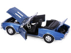1967 Chevrolet Camaro SS Convertible Blue Metallic 1/24 Diecast Model Car by Motormax-1