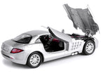 Mercedes McLaren SLR Silver 1/24 Diecast Model Car by Motormax-0