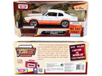 1974 Ford Maverick Grabber White with Orange Stripes "Forgotten Classics" Series 1/24 Diecast Model Car by Motormax-2