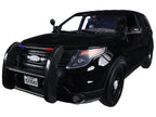 2015 Ford Police Interceptor Utility Special Service Plain Black 1/18 Diecast Model Car by Motormax-1