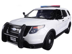 2015 Ford Police Interceptor Utility Unmarked White 1/24 Diecast Model Car by Motormax-1