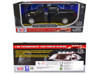 2019 Ford F-150 Lariat Crew Cab Pickup Truck Unmarked Plain Black "Law Enforcement and Public Service" Series 1/24 Diecast Model Car by Motormax-2