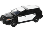 2022 Ford Police Interceptor Utility Unmarked Black and White 1/24 Diecast Model Car by Motormax-0