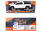 2019 GMC Sierra 1500 SLT Crew Cab 4x4 Pickup Truck with Sunroof White "Timeless Legends" Series 1/24-1/27 Diecast Model Car by Motormax
