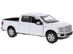 2019 Ford F-150 Lariat Crew Cab Pickup Truck White 1/24-1/27 Diecast Model Car by Motormax-1