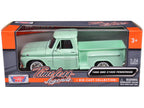 1966 GMC C1000 Fenderside Pickup Truck Light Green "Timeless Legends" Series 1/24 Diecast Model Car by Motormax-0