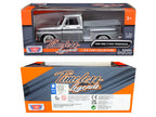 1966 GMC C1000 Fenderside Pickup Truck Silver Metallic "Timeless Legends" Series 1/24 Diecast Model Car by Motormax-2