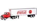 Truck Tractor with 53' Trailer "Drink Coca-Cola" Red and White 1/50 Diecast Model by Motorcity Classics-2