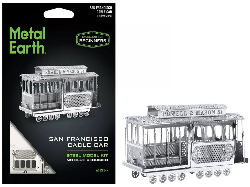 Model Kit San Francisco Cable Car "Powel & Mason St" (Easy Difficulty) Steel Model by Metal Earth-4