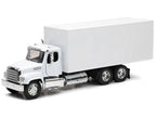 Freightliner 114SD Box Truck White "Long Haul Trucker" Series 1/32 Diecast Model by New Ray-1