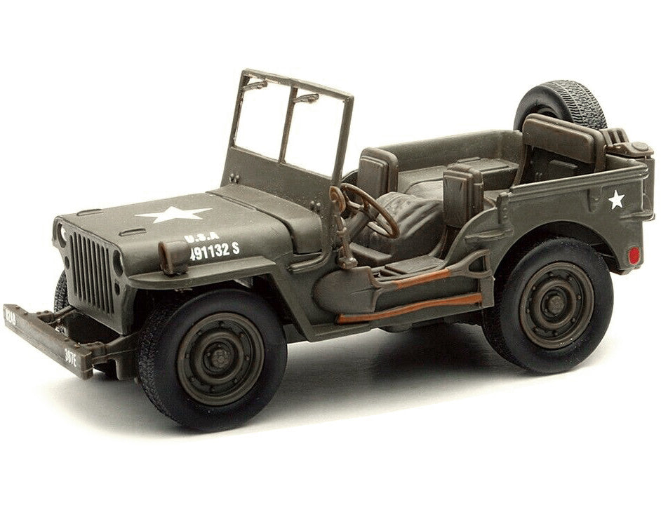 Jeep Willys U.S.A. Army Green 1/32 Diecast Model Car by New Ray-1