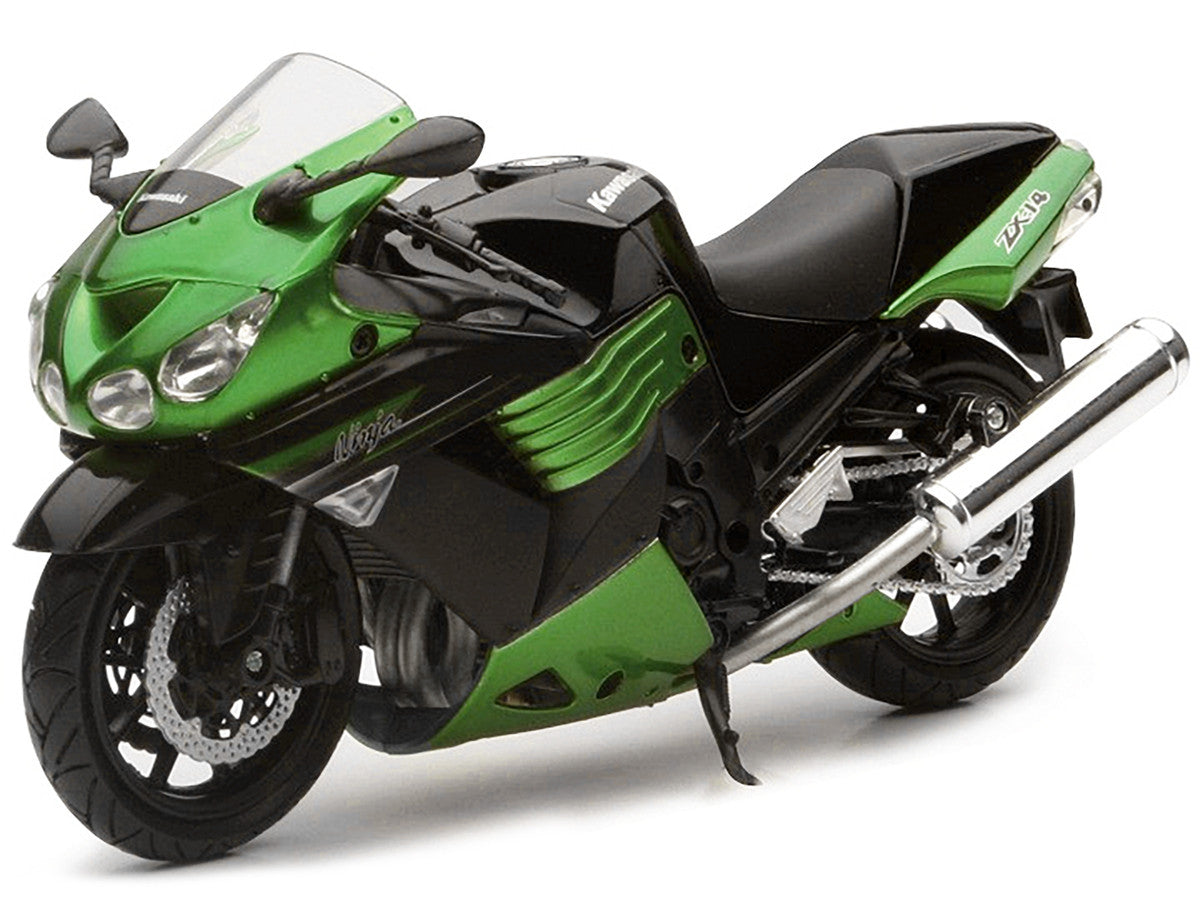 2011 Kawasaki ZX-14 Ninja Green Motorcycle Model 1/12 by New Ray-1