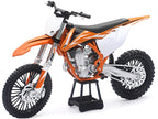 KTM 450 SX-F Dirt Bike Orange and White 1/10 Diecast Motorcycle Model by New Ray-1