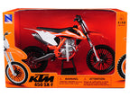KTM 450 SX-F Dirt Bike Orange and White 1/10 Diecast Motorcycle Model by New Ray-2
