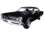 1966 Pontiac GTO Black "Muscle Car Collection" 1/25 Diecast Model Car by New Ray-0