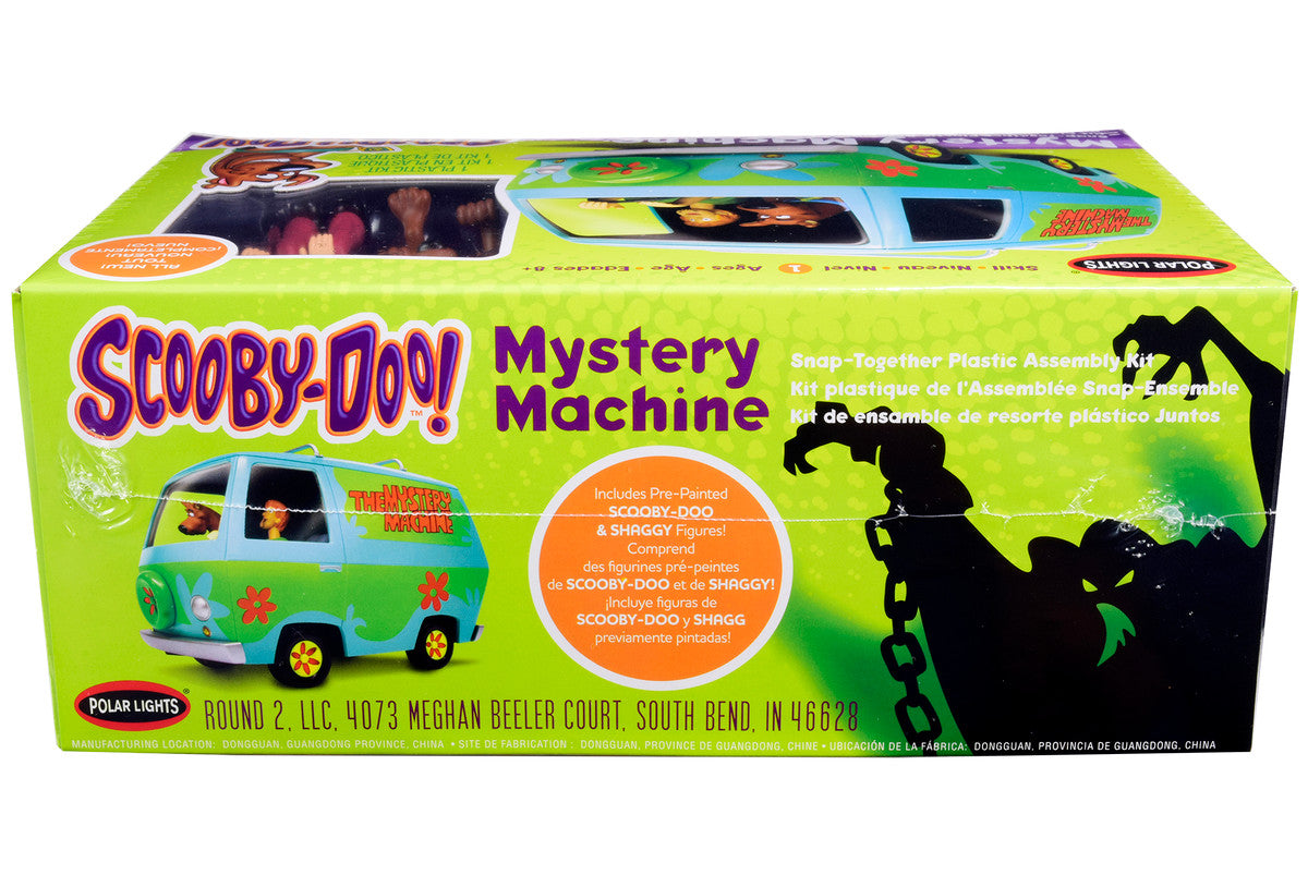 Skill 1 Snap Model Kit The Mystery Machine with Two Figurines (Scooby-Doo and Shaggy) 1/25 Scale Model by Polar Lights-2
