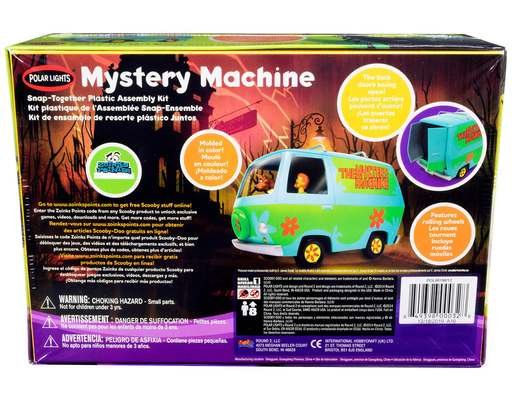 Skill 1 Snap Model Kit The Mystery Machine with Two Figurines (Scooby-Doo and Shaggy) 1/25 Scale Model by Polar Lights-3
