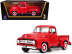 1953 Ford F-100 Pickup Truck Red 1/18 Diecast Model Car by Road Signature-2