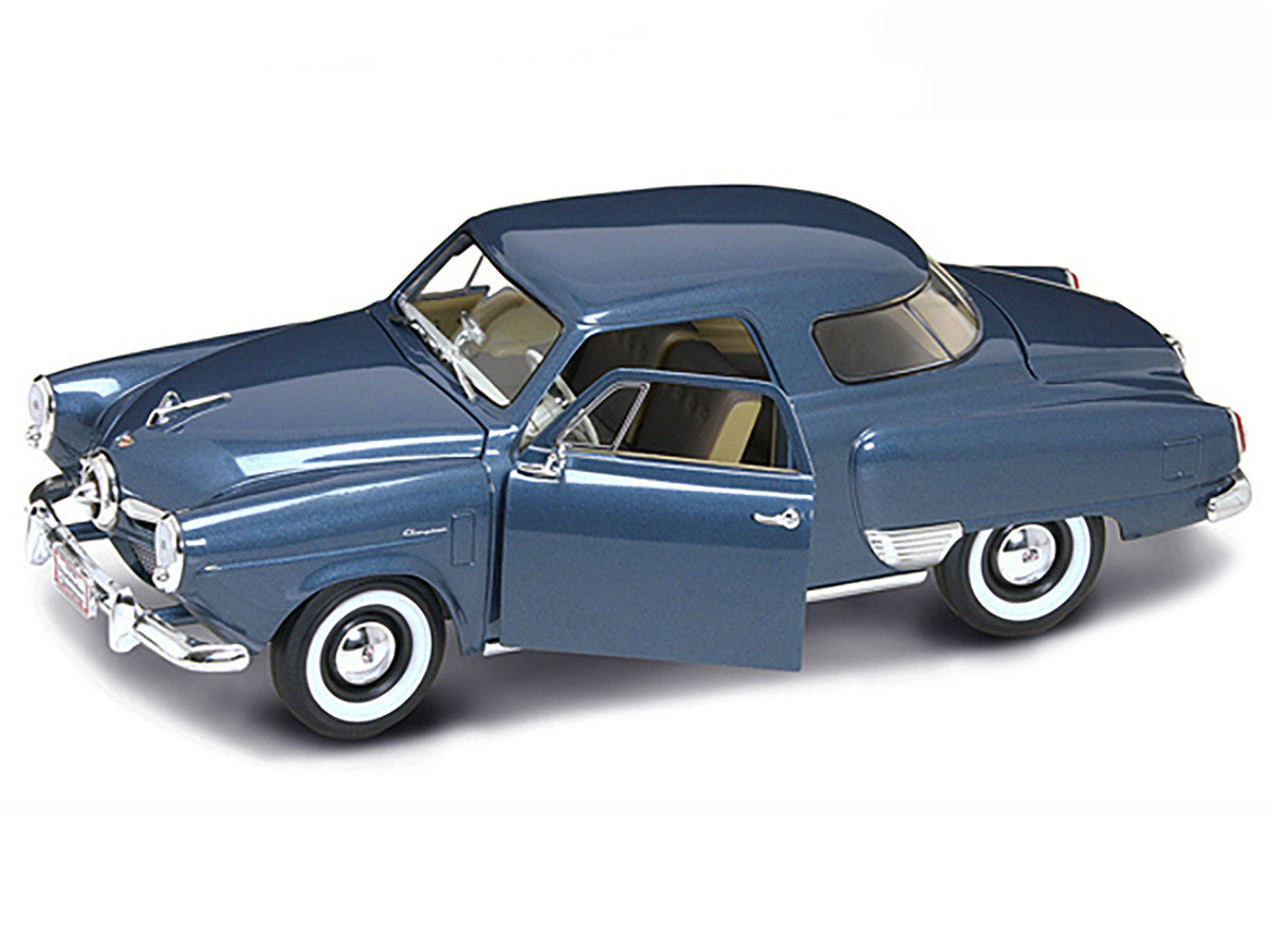 1950 Studebaker Champion Blue Metallic 1/18 Diecast Model Car by Road Signature-1