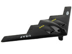 Northrop Grumman B-2 Spirit Stealth Aircraft Black "United States Air Force" with Runway Section Diecast Model Airplane by Runway24-2