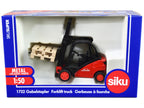 Linde Forklift Truck Red with 2 Pallet Accessories 1/50 Diecast Model by Siku-0
