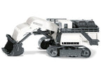 Liebherr R9800 Mining Excavator White and Gray 1/87 (HO) Diecast Model by Siku-1