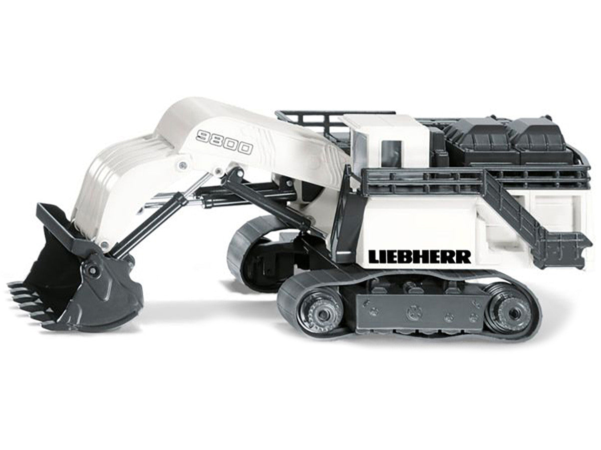 Liebherr R9800 Mining Excavator White and Gray 1/87 (HO) Diecast Model by Siku-1