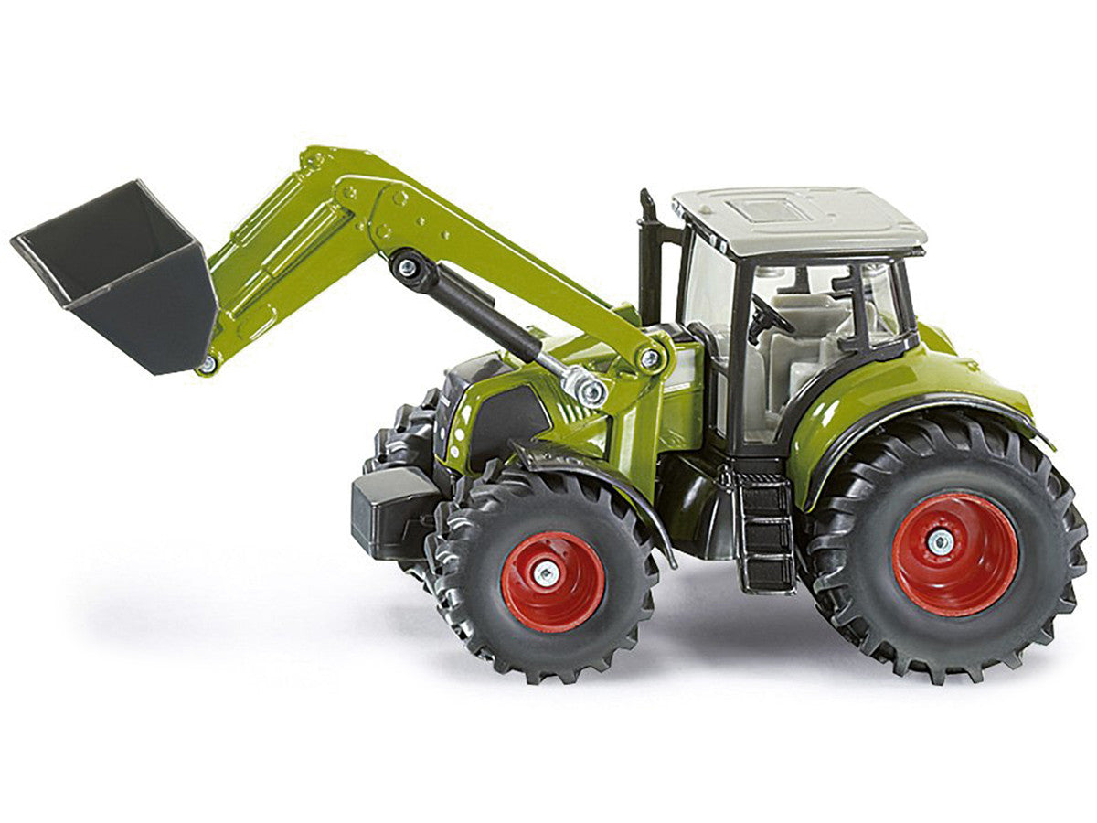Claas Axion 850 Tractor with Front Loader Green with Gray Top 1/50 Diecast Model by Siku-2