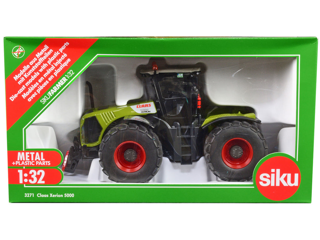 Claas 5000 Xerion Tractor Green with Gray Top 1/32 Diecast Model by Siku-0