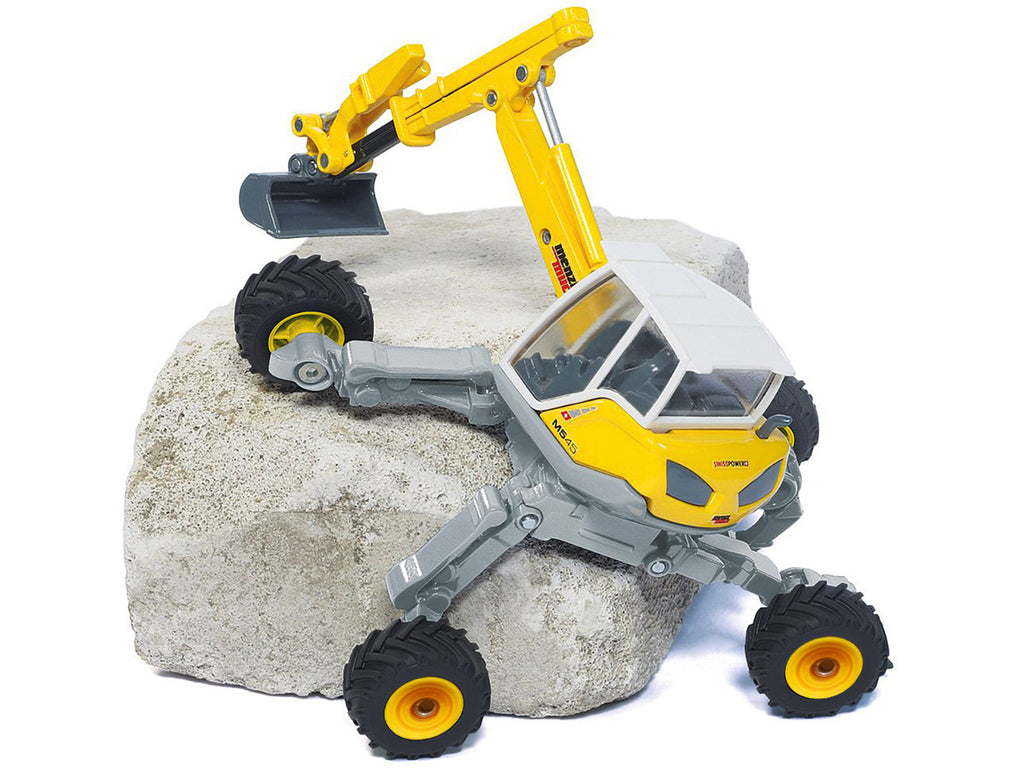 Menzi Muck M545 Walking Excavator Yellow with White Top 1/50 Diecast Model by Siku-2